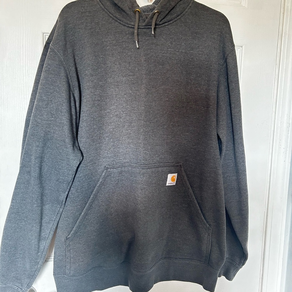 Medium grey Carhartt loose-fit hoodie